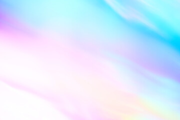 Abstract background with blurred focus in shades of translucent rainbow
