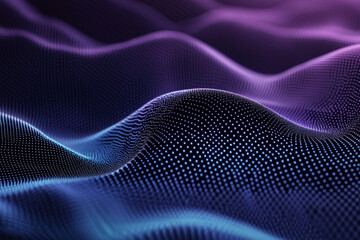 Futuristic digital background with dots and lines for AI and data transfer