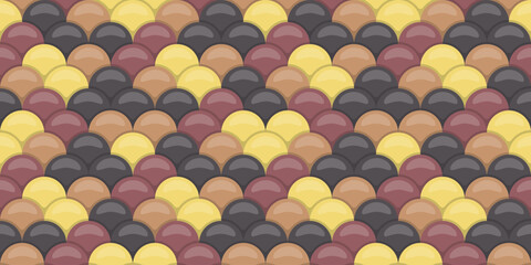 Abstract seamless pattern with overlapping rounded shapes in earthy tones.  Perfect for backgrounds, textures, website design, and print projects.