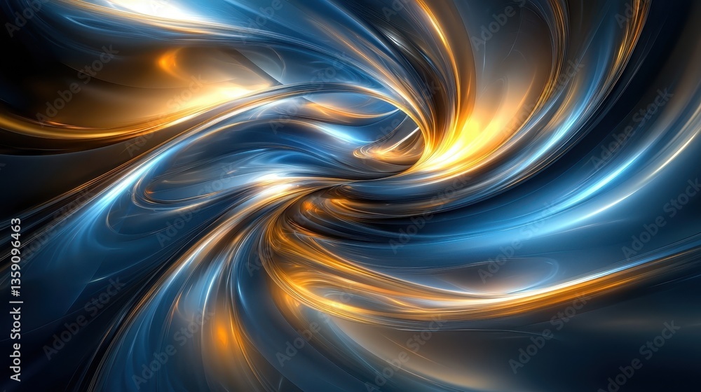 Poster dynamic swirl of colors abstract art digital design vivid environment close-up energy flow