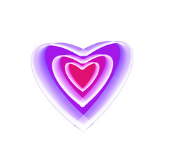 Illustration of purple and pink love