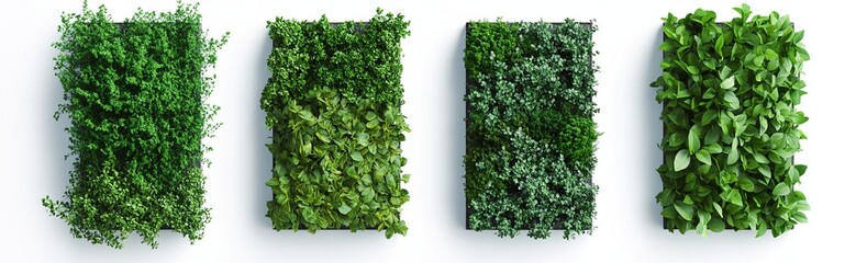 Vertical Garden Panels with Lush Greenery