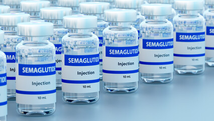 Semaglutide diabetes medication, illustration