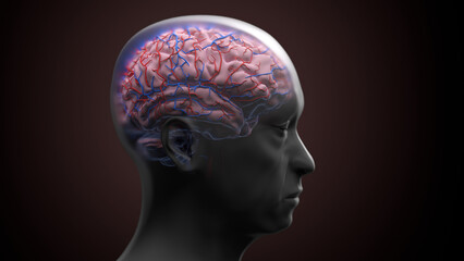 Neurodegeneration, conceptual illustration