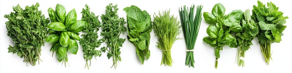 Fresh Variety of Aromatic Herbs