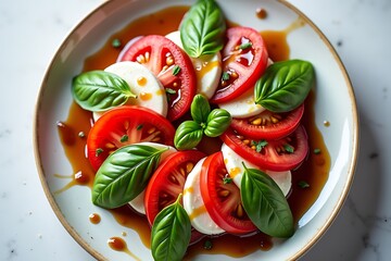 Fresh Caprese bright delight with vibrant detail