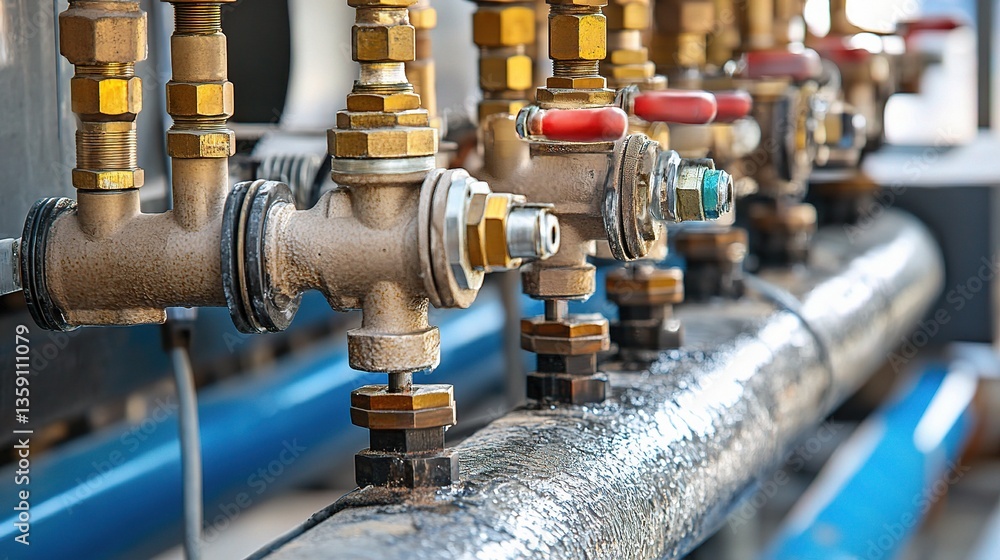 Poster installation process of mechanical and electrical systems overview