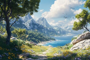 Naklejka premium High-resolution nature landscapes for any use