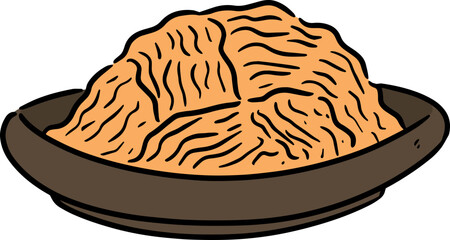 Illustration of noodle