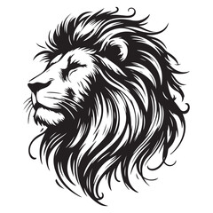 Majestic Lion Head Vector Illustration Graphic for Design Elements