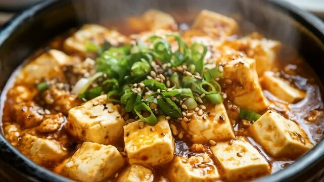 A Chinese delicacy, mapo tofu