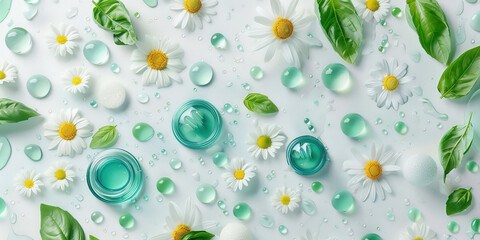 Delicate Floral Skincare Arrangement