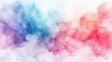 Soft Pastel Watercolor Abstract Background with Dreams