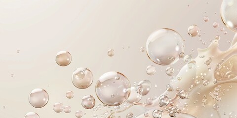 Fototapeta premium Delicate Liquid Bubbles
