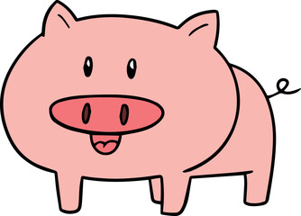 Illustration of pig