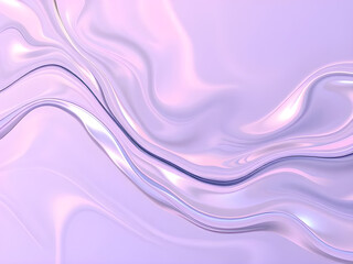 Abstract liquid flow. Dynamic waves of glowing transparent liquid generative ai