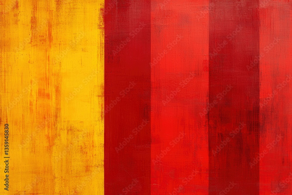 Poster abstract art in red and yellow. use abstract art to create a visually striking image