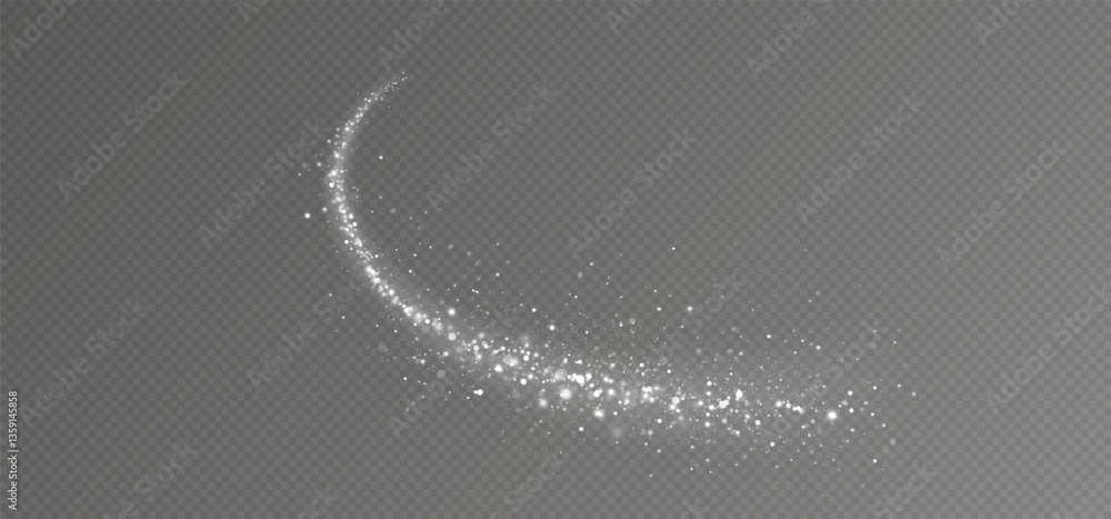 Aufkleber glow light effect. vector illustration. christmas flash. dust. glow light effect. star burst with sp