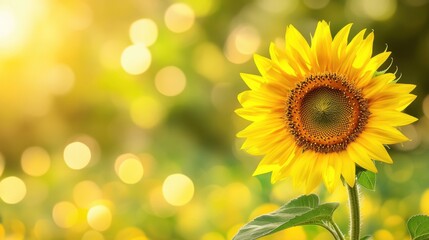Obraz premium sunflower in sunlight vibrant yellow flower