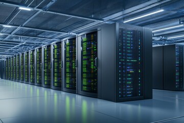 A Majestic Data Center: A Glimpse into the Heart of Modern Technology