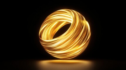 Glowing abstract swirl