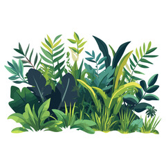 Jungle vegetation jungle nature plant vector