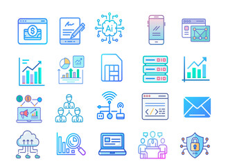 Business & Technology Icon Set