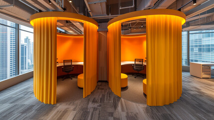 Modern Office Interior Design with Relaxing Area