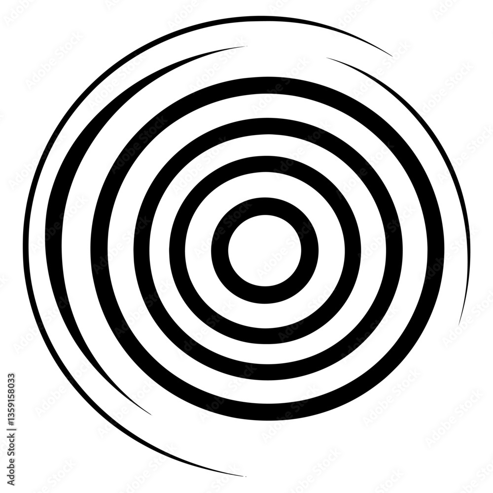 Poster spiral elements icon abstract pattern spiral vector
