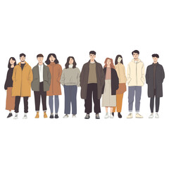 Obraz premium People group person people illustration vector