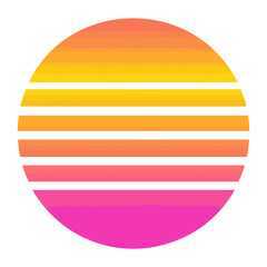 Sunset vibrant sunset colors vector