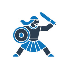 Warrior with Shield Icon
