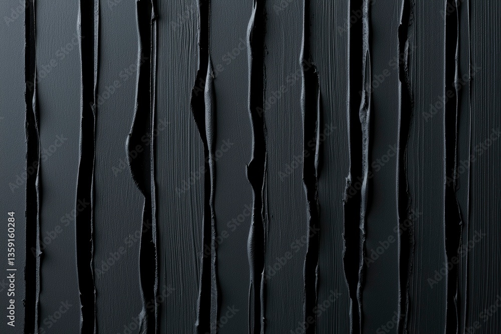 Poster dark textured paint streaks forming an abstract vertical pattern for backgrounds