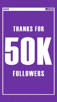 Thanks for 50k followers Post bacoground