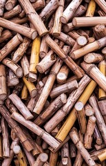 Pile of bamboo sticks, Pile of bamboo abstract background texture isolated background 