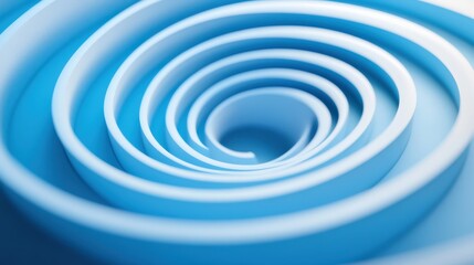 Blue spiral abstract background
