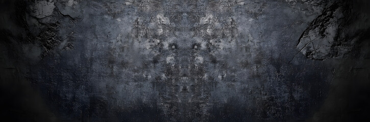 Fototapeta premium Old wall texture smeared engine oil cement dark black gray background abstract grey color design are light with white gradient background.