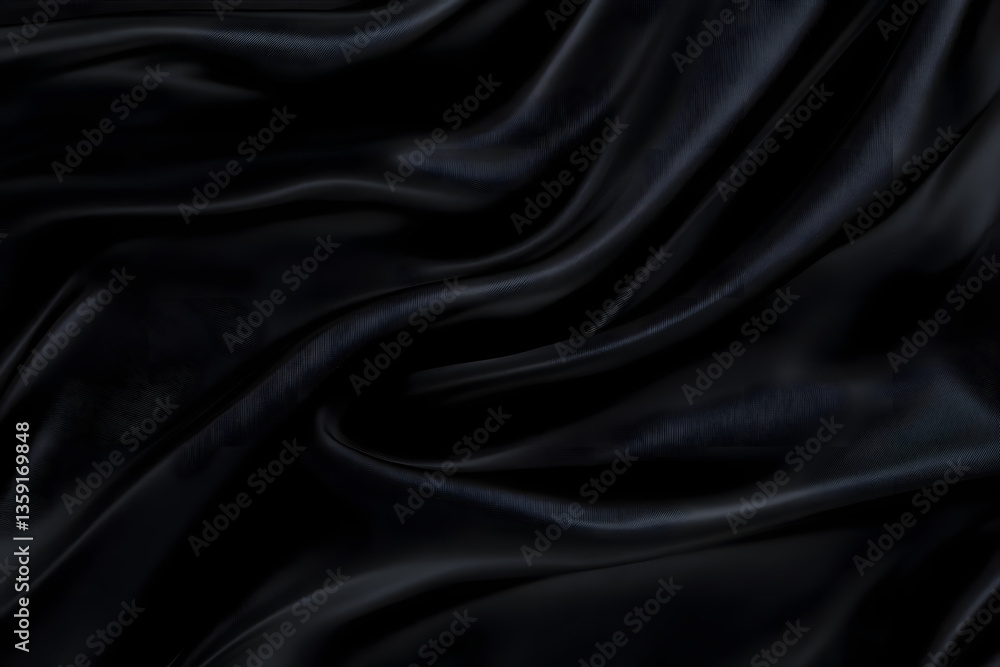 Poster black gray satin dark fabric texture luxurious shiny that is abstract silk cloth background with pat