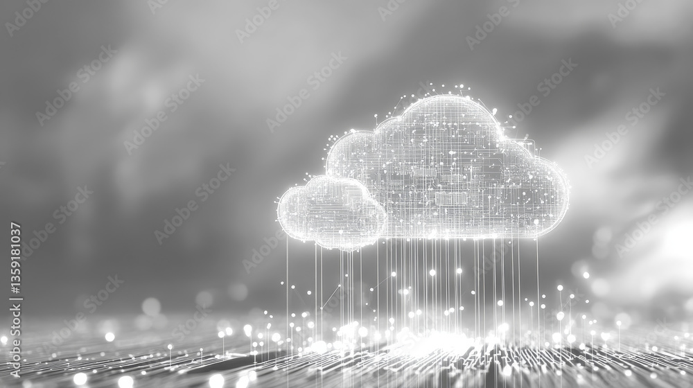 Poster big data, cryptography programming 3d illustration. neural network, cloud technologies. global datab