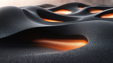 Abstract textured surface with glowing details