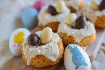 sweet home made easter donuts