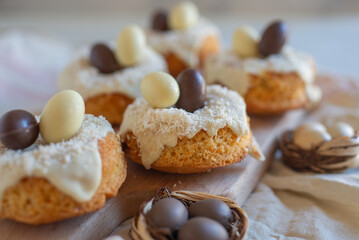 sweet home made easter donuts