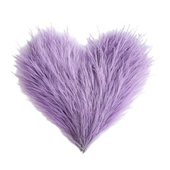 Lavender heart shaped fluffy grass romantic love valentines day
