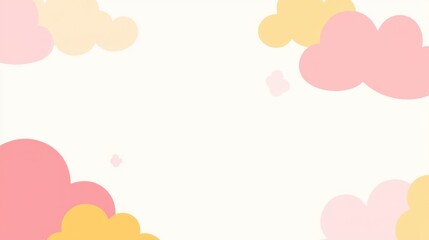 Pastel Cloudscape Background for Design