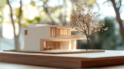 Modern Minimalist House Architectural Model