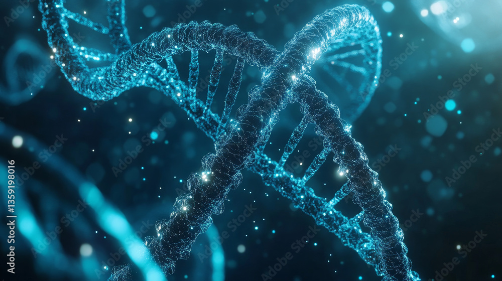 Aufkleber dna helix. hi tech technology in the field of genetic engineering. work on artificial intelligence. 