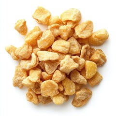 Crispy cornflakes, a healthy breakfast snack isolated on white