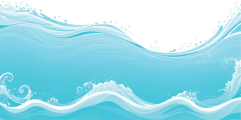 Soft Blue and Green Watercolor Ocean Wave Texture Background Featuring Abstract Waves Perfect for Creative Ocean-Inspired Graphic Design Projects and Elegant Visual Concepts.
