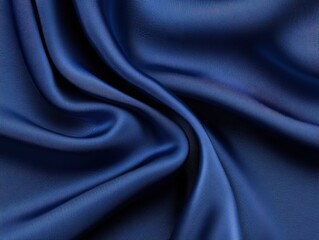 Obraz premium Blue silk fabric with swirl