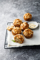 Homemade almond muffins